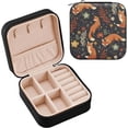 thumbnail image 2 of GZHJMY Fox Small Jewelry Box, Portable Leather Travel Jewelry Storage Case for Rings Earrings Necklace Bracelets, 2 of 7