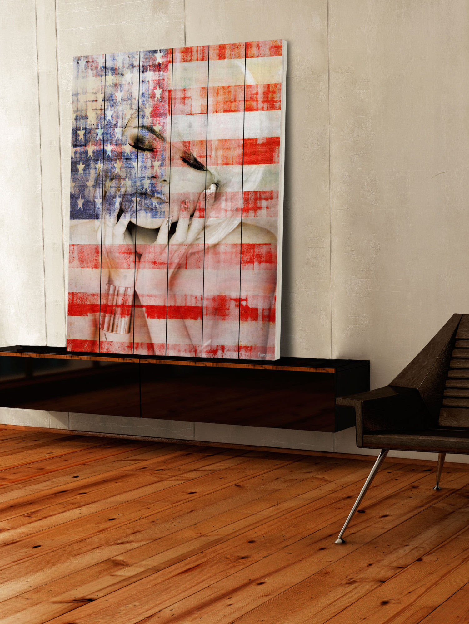 Parvez Taj State Dreams Art Print on White Pine Wood