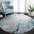 thumbnail image 2 of SAFAVIEH Meadow Derbhile Medallion Area Rug, Light Grey/Blue, 6'7" x 6'7" Round, 2 of 8