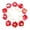 C, variant on Diamond Art Kit with Heart Shaped Paper and Hanging String, 3 Inch, Red, for Valentine's Day Room Decor, Art Hanging Kit