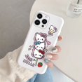 thumbnail image 1 of Phone Case for For Apple iphone 14 Pro Max 14 Plus Girls Anti-drop Cartoon Cinnamoroll Kuromi Hello Kitty Silicone Siling Cover ZR, 1 of 7