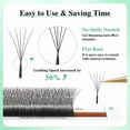 thumbnail image 6 of NAGARAKU Premade Fans Narrow 5D W Shape Eyelash Extensions Black 0.07D mix8-15mm, 6 of 6