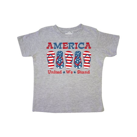 

Inktastic Flip Flop America Gift Toddler Toddler Girl T-Shirt