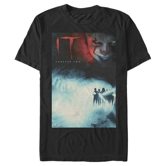 Men's IT Chapter Two Chapter Two Theatrical Poster Graphic Tee Black Large