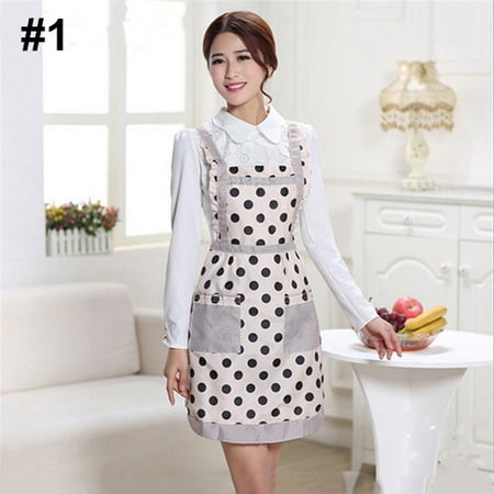 

Grandest Birch Women s Waterproof Floral Dotted Plaid Kitchen Cooking Bib Apron with Pocket Waterproof Dotted Floral Plaid Durable