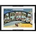 thumbnail image 5 of Art.com Greetings from Aruba, Netherland Antilles Art Print, Black Frame Wall Art, 23" x 17", 5 of 5