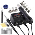 thumbnail image 1 of 8898 Soldering Station Portable Digital Hot Air BGA Rework Solder Station for Cell-Phone PCB IC Welding Tools EU Plug, 1 of 5