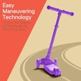 thumbnail image 4 of Scooter Campior Purple Mini de 3 ruedas para niños de más de 2 años con LED, 4 of 7