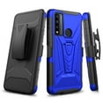 thumbnail image 2 of Spy Case for TCL 30V 5G Case with Tempered Glass Screen Protector Hybrid Cover with Kickstand Phone Belt Clip Holster - Blue, 2 of 5