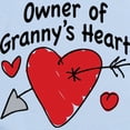 thumbnail image 2 of CafePress - OWNER OF GRANNY's HEART Infant Bodysuit - Baby Light Bodysuit, Size Newborn - 24 Months, 2 of 4