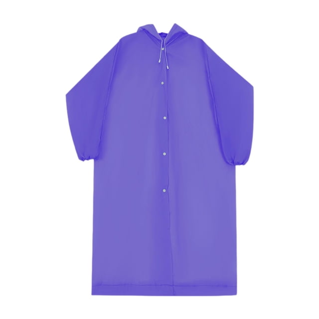 impermeable portátil, ligero y con capucha, reutilizable, ideal para senderismo, actividades al libre, para hombres y mujeres. Violeta