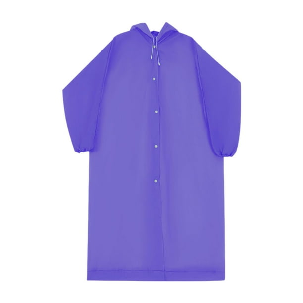 impermeable portátil, ligero y con capucha, reutilizable, ideal para senderismo, actividades al libre, para hombres y mujeres. Violeta