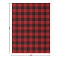 thumbnail image 2 of Red And White Gingham Plaid Blanket 40"x50" Anti-Pilling Flannel Throw Blanket Lightweight Soft Fleece,All-Season Couch And Bed Blanket for Home Travel Made in the USA, 2 of 8