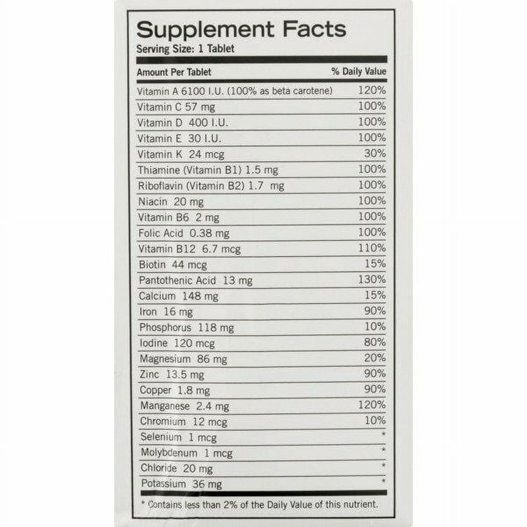 Geritol Complete Multivitamin + Multimineral, 100 Tablets photo 3