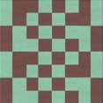 thumbnail image 1 of Ahgly Company Machine Washable Indoor Square Transitional Medium Aqua Marine Green Area Rugs, 8' Square, 1 of 7