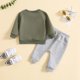 thumbnail image 3 of Gibobby Conjunto de leggings para bebés y niñas Conjunto de 2 uds de camisa y pantalones sólidos de manga larga para niños y niñas de recién nacidos(GN1,18-24 Months), 3 of 5