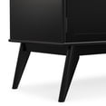 thumbnail image 6 of Simpli Home Draper 60 inch Wide Solid Wood Mid Century Low TV Stand in Black For TVs up to 65 inches, 6 of 12