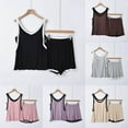 thumbnail image 5 of YuYuBao Womens Pajamas Sets Summer Padded Cami And Shorts 2 Piece Casual Pajamas Sets Sleepwear, 5 of 5