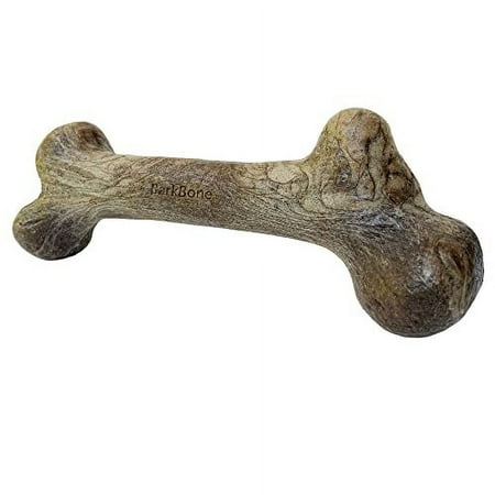 UPC: 0856400007329 | Pet Qwerks Dinosaur BarkBone – Nylon Dog Bone for Aggressive Chewers – Steak Flavor – 6.5