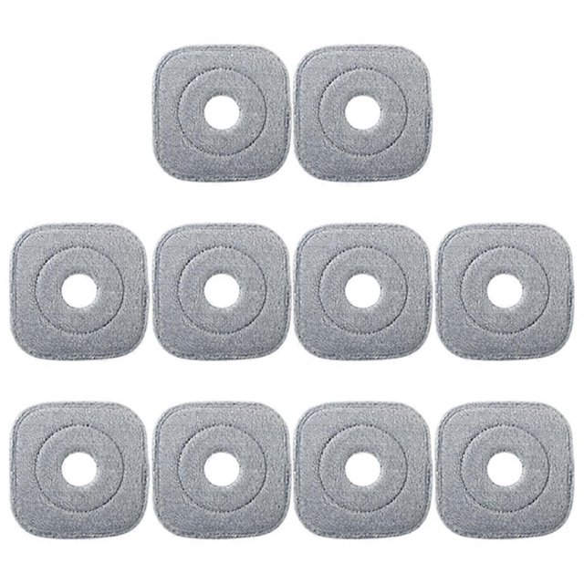 10Pcs Washable Mop Cloth for Mop Squeeze Mop Automatic Separation Rotating Cleaning Floors Mop Pads Cloth