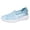 Blue, variant on Sneakers for Women 2026 Fashion Embroidery Floral Mesh Air Comfort Chunky Sole Hidden High Heels Slip On Loafers Breathable Walking Work Shoes with Arch Support Black 7 Wide