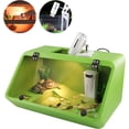 thumbnail image 4 of Lámpara de calor para reptiles, luz para acuario de tortugas, soporte para lámpara de calor para tortugas con 3 focos de luz solar UVA/UVB para reptiles y anfibios (blanco, 25 W), 4 of 5