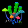 thumbnail image 6 of Ludlz Aquarium Decorations, Glowing Coral Plant Ornaments for Betta Fish Tank Decorations, Glow Mushroom Decor, 6 of 7
