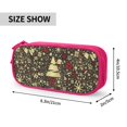 thumbnail image 4 of TEQUAN Large Capacity Pencil Case, Christmas Holidays Star Gift Pattern Pencil Pouch 2 Compartments Pencil Bag (Pink), 4 of 7