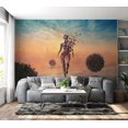 thumbnail image 6 of Tiptophomedecor Abstract Wallpaper Wall Mural - Walk On The Water, 6 of 7