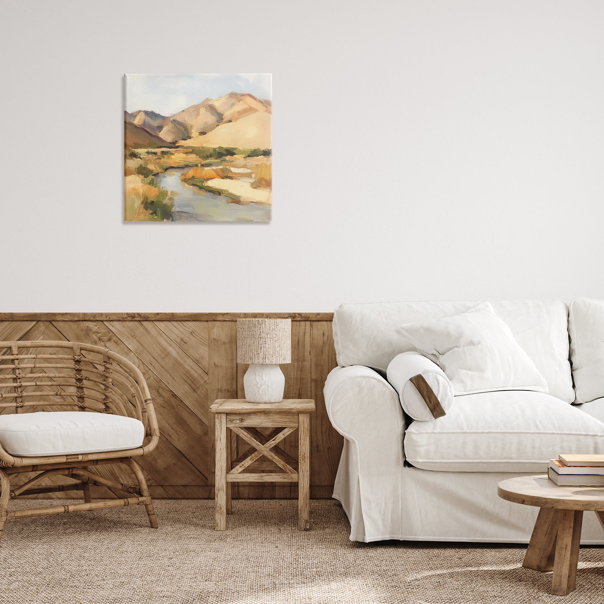 Stupell Industries Wispy Desert River Canvas Wall Art, design by Petal Prints Design