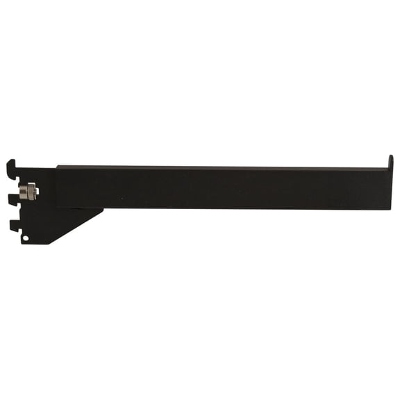Econoco - RDW12/MAB - 12" Matte Black Rectangular Tubing Faceout for Universal Line Surface Mount or Recessed Slotted Standards Sold in Pack of 24