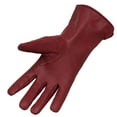thumbnail image 3 of Genuine Leather Unlined Women Dress Gloves With Beautiful Standard Length Extended Up to 2 Inches From Wrist…  Fashion Isabella glove Small Brown, 3 of 3