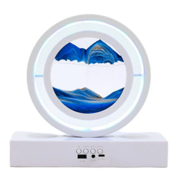 Night Light Lamp, Bluetooth Audio Quicksand Painting Mood Table Lamp Night Light Sleeping Lamp Decorative Gift Quicksand Ornaments Internet Popularity Table Lamp