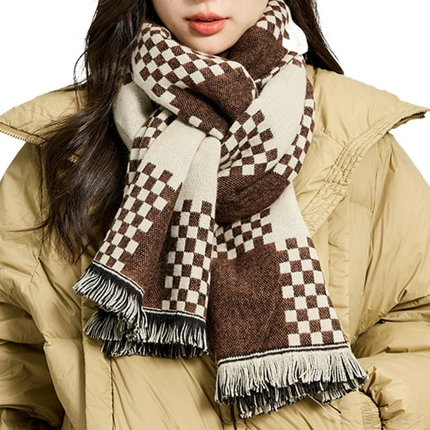 Bufanda de invierno, Bufandas cálidas, Accesorios para clima frío, Bufandas con flecos