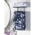 thumbnail image 3 of mDesign Steel Wall Mount Towel Rack Holder Organizer with Storage - Matte Black, 3 of 7