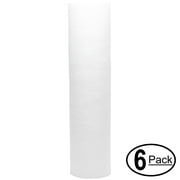 6-Pack Replacement for SpectraPure YSP1319 Polypropylene Sediment Filter - Universal 10-inch 5-Micron Cartridge for SpectraPure Maxpure 180 GPD RO/DI System - Denali Pure Brand