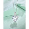 thumbnail image 5 of VESITIM Infinite Heart Pendant Sterling Silver Butterfly Necklace for Women Jewelry Gift with Birthstone April Cubic Zirconia, 5 of 7