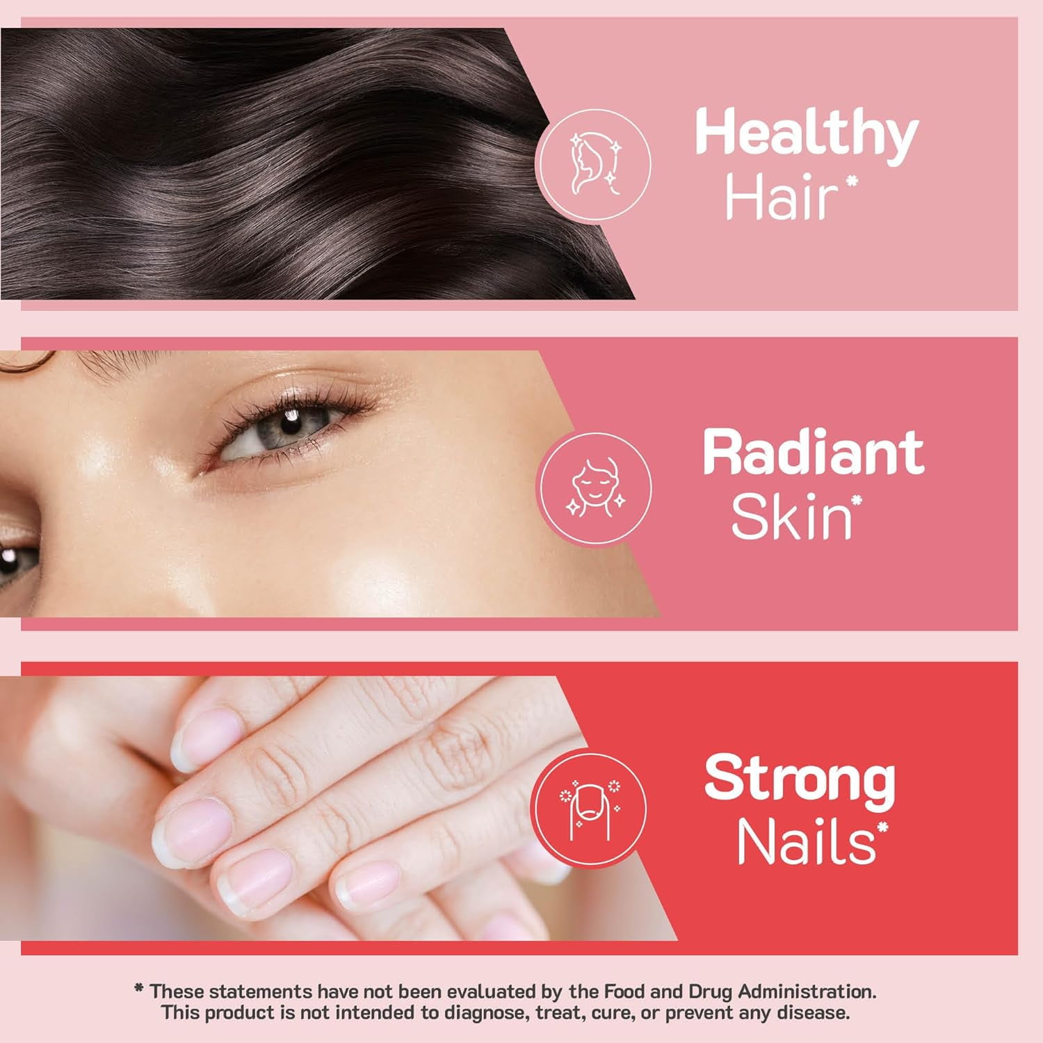 YUM-V's Biotin Gummies for Hair, Skin, and Nails in Luscious Raspberry Flavor, 5000mcg in 2 Gummies at 2500mcg Each, 2-Pack at 60 Pcs/Pack