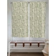 thumbnail image 6 of Bedroom Curtains 63 Inches length, Sage Green Flowers Window Treatment Curtain Drapes, Rustic Pastoral Botanical Floral Leaf Rod Pocket Curtain Panels for Living Room Kitchen, 42"x63", 2 Panels, 6 of 7