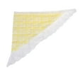 thumbnail image 4 of Unique Bargains 1 Pc French Lace Triangle Bandana Plaid Turban Crochet Hair Scarf for Women Yellow White, 4 of 5