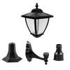 Nature Power (23206) 150 Lumens Bayport solar powered intergrated LED decorative wall lamp w/ 3 mounting options