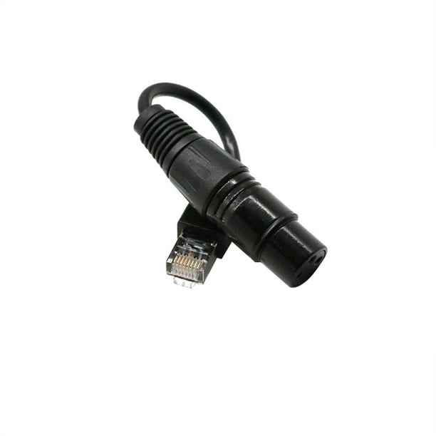 3 adaptadores convertidores de conector RJ45 XLR pin a 15 cm red hembra macho