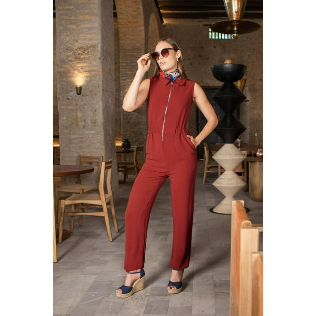 Jumpsuit Naira André Badi Naranja 26