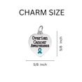 thumbnail image 2 of 25 Pack Ovarian Cancer Awareness Heart Charm Split Style Key Chains (25 Keychains), 2 of 2