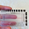 thumbnail image 2 of Matsuzay Tarjeta de bolsillo para regla automedidora de ECG, intuitiva para un análisis fácil, adecuada para llevar Kits de experimentos de química B, 2 of 6