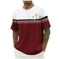 thumbnail image 2 of COSFO Cross Men Shirts Crew Neck Short Sleeve Casual Pullover Workout Summer Loose Mens Tshirts, 2 of 5