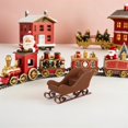 thumbnail image 4 of TEHAUX 3Pcs Plastic Christmas Sleigh Present Basket Assorted Color Festive Home Decoration, 4 of 6