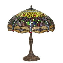 232804 Meyda 26" High Tiffany Hanginghead Dragonfly Table Lamp
