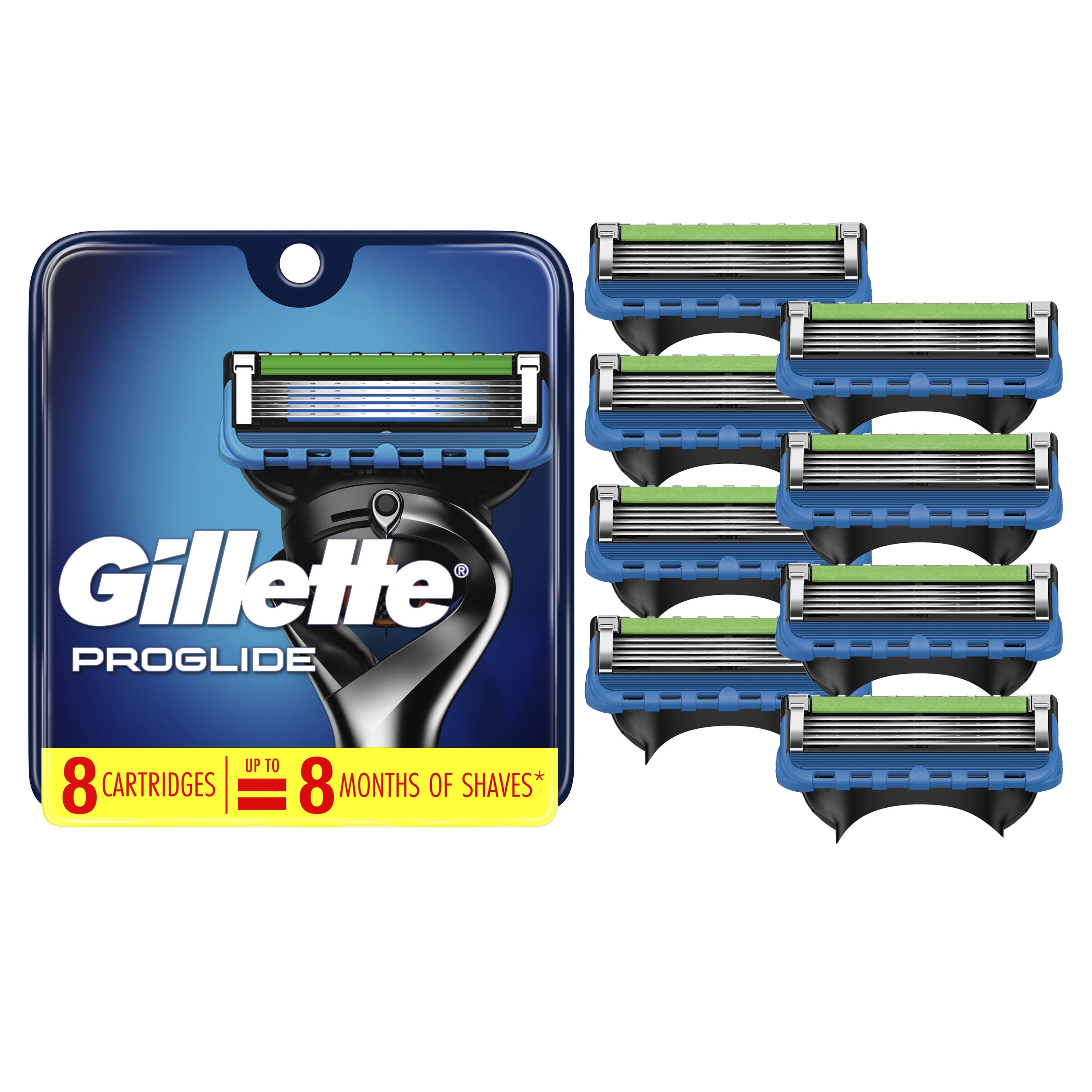 Pamflet Notebook postzegel Gillette ProGlide Men's Razor Blades, 8 Blade Refills - Walmart.com