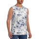 thumbnail image 2 of Balery Indigo Tie Dye Camisetas sin mangas para hombre, absorbe la humedad y protege contra el mal olor.-Medium, 2 of 7